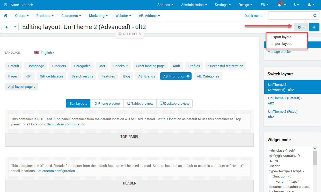 Import page of XML-file Import page of XML-file