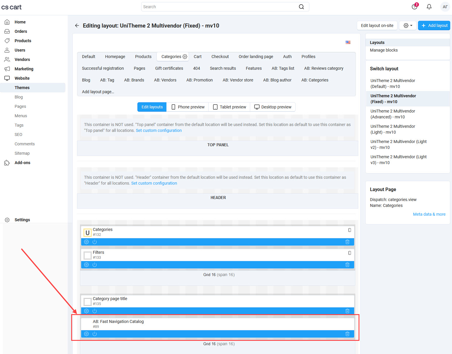 Installing block in layout