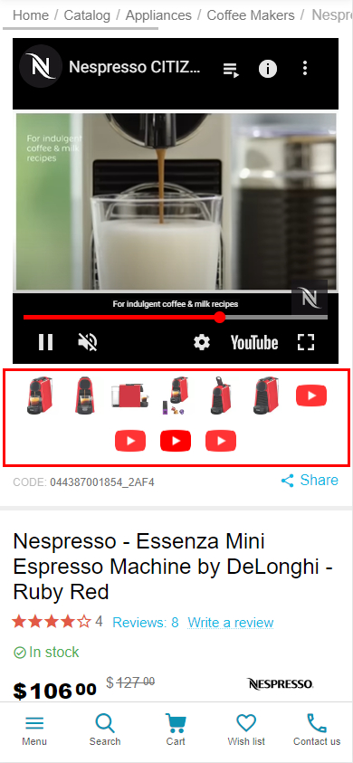 Example of mini-gallery in UniTheme2