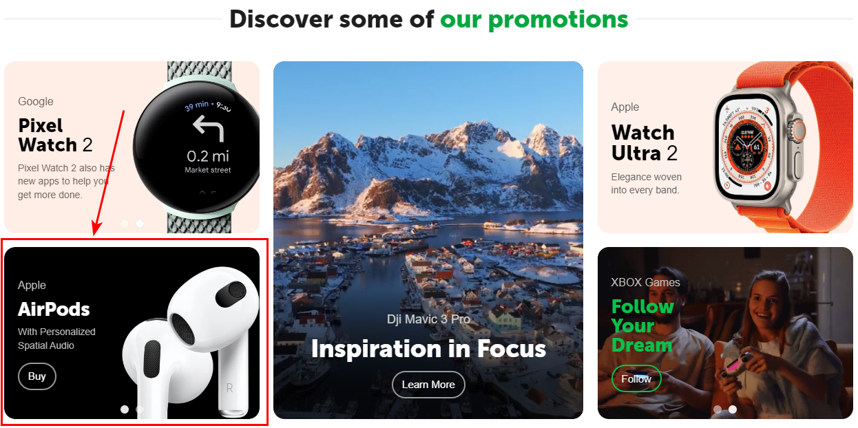 Discover some 1a - Banner (AirPods)