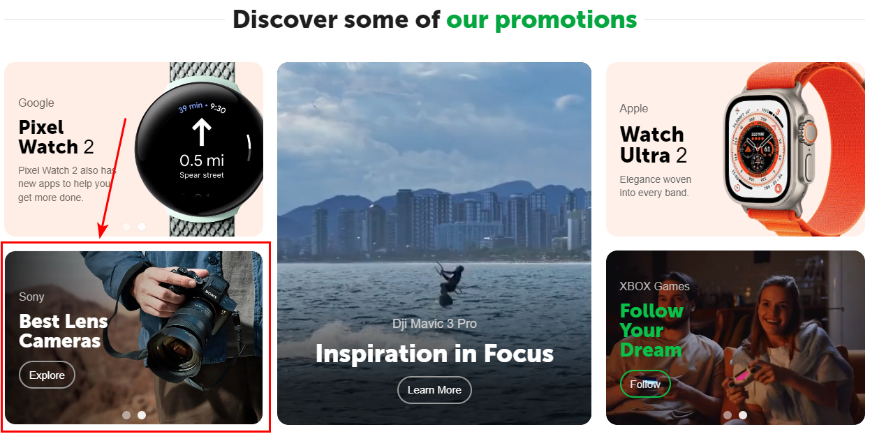 Discover some 1b - Banner (Lens Cameras)